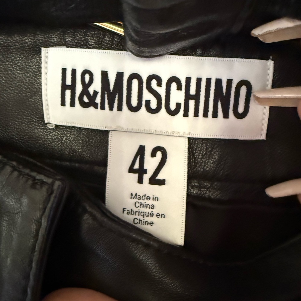 H&MOSCHINO leather pants size 42 never worn - Picture 8 of 8